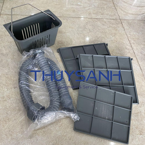 Các bộ phận của bể bẫy mỡ nhựa 3 ngăn