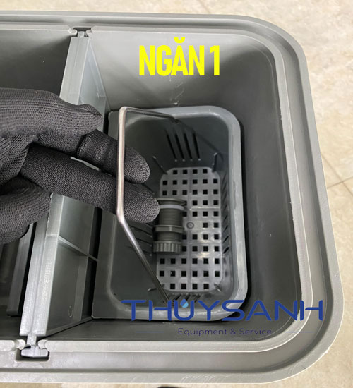 Bể bẫy mỡ nhựa 3 ngăn có túi chặn rác
