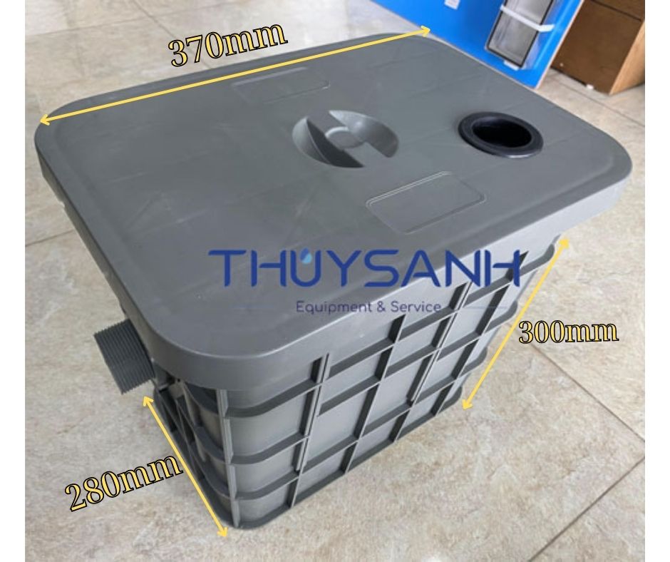 Kích thước bể bẫy mỡ nhựa 3 ngăn 