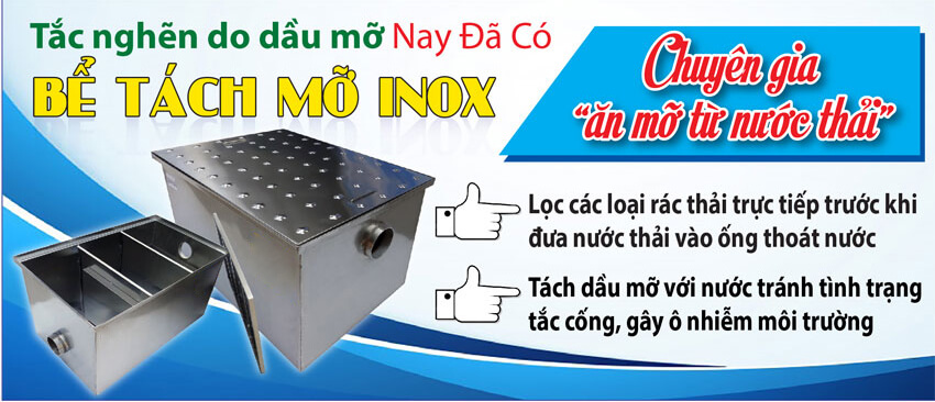 bể tách mỡ âm sàn 50 lít