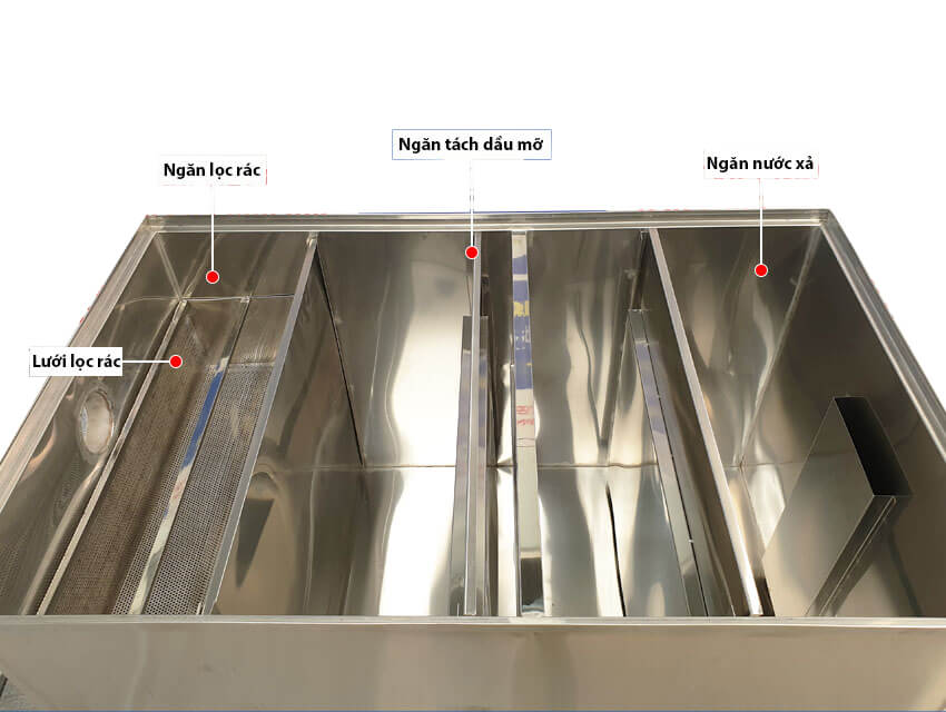 bể tách mỡ công nghiệp 1000 lít