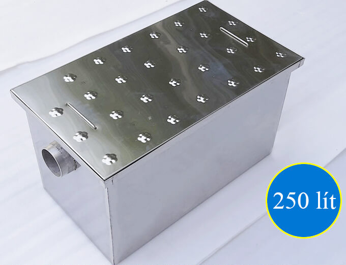 bể tách mỡ công nghiệp 250 lít