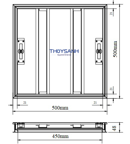 Kích thước nắp bể ngầm 50x50