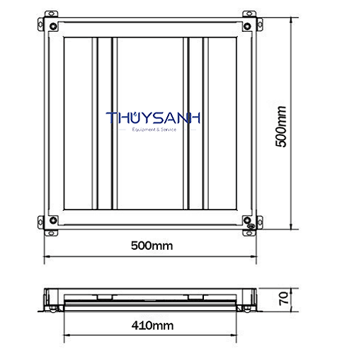 Kích thước của nắp bề ngầm inox