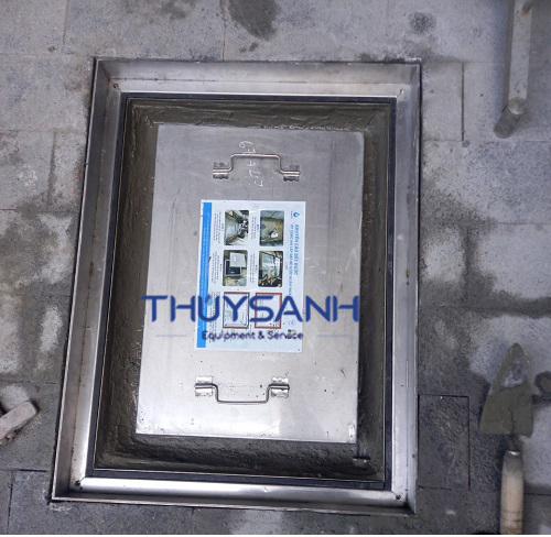 Nắp bể nước ngầm bảo vệ bể nước inox bên dưới