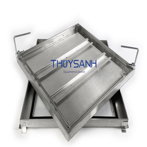 Hình ảnh thực tế nắp đậy bể nước ngầm inox 304