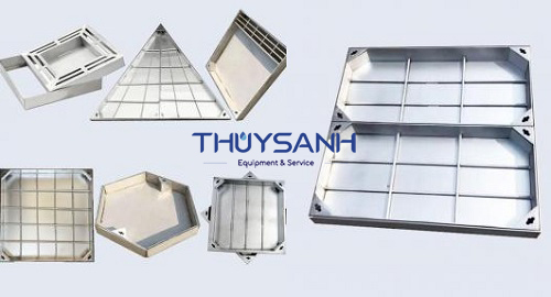 Nắp hố ga vỉa hè, lát đá, chịu tải