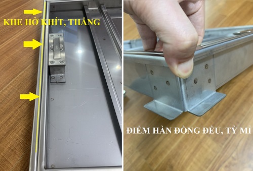 Góc cạnh mượt mà, vết hàn đồng đều, tỷ mỉ