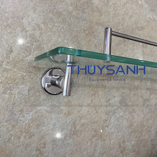 Kệ kính phòng tắm áp sát vào bề mặt tường