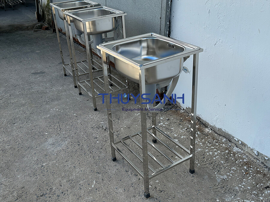 Chậu rửa bát có chân 1 hố