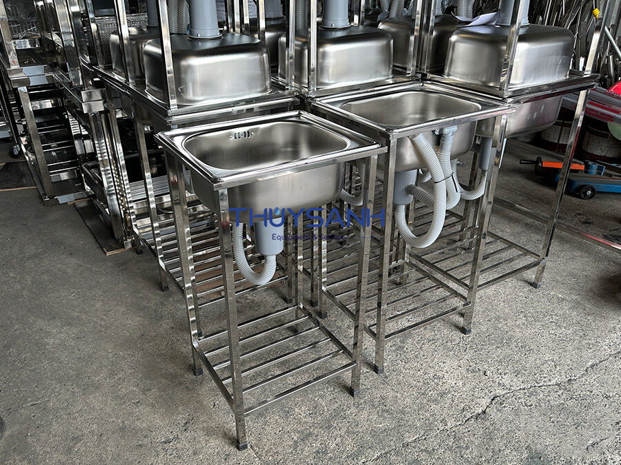 Chậu rửa bát có chân 1 hố