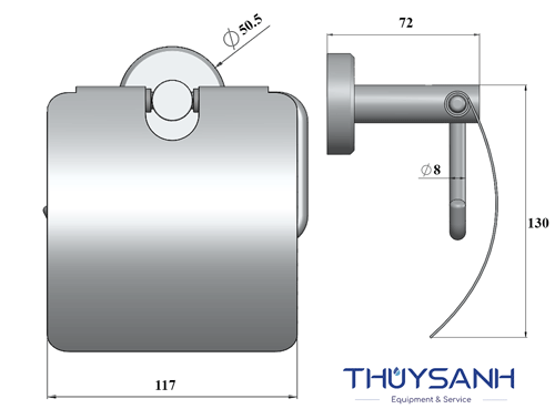 Kích thước của lô giấy vệ sinh TB01