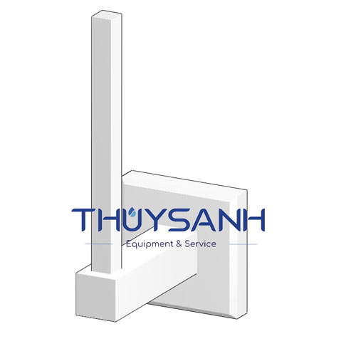Lô giấy vệ sinh đế vuông được làm từ inox 304