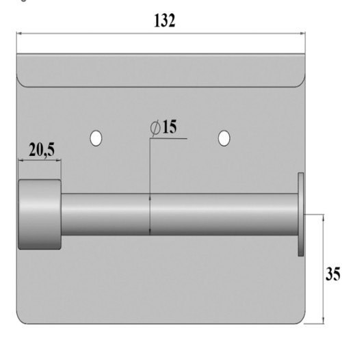 Kích thước lô giấy vệ sinh TB0410 inox 304 