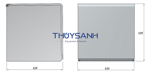 Kích thước của sản phẩm lô giấy vệ sinh kín