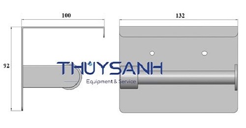 Kích thước của lô giấy vệ sinh mạ đen