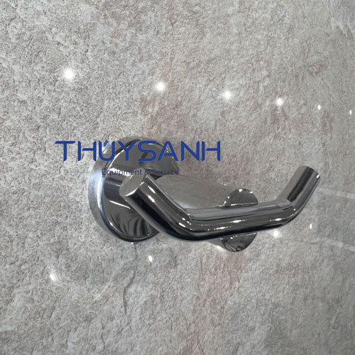 Móc treo đôi có kích thước nhỏ gọn, áp sát vào tường