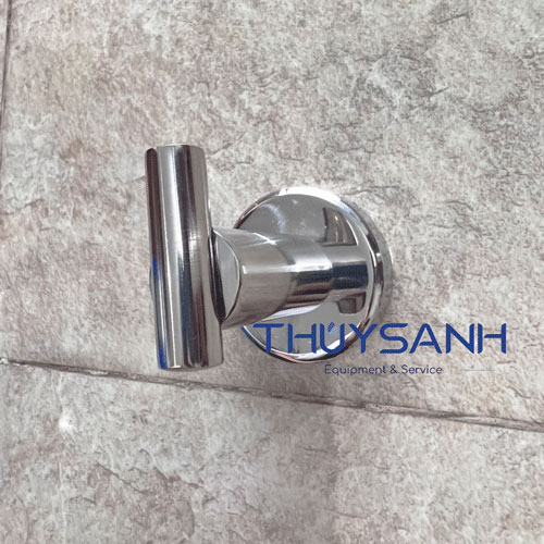 Móc treo đơn SSH0115 inox áp sát vào bề mặt tường