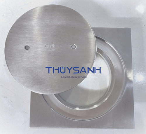 Nắp chờ hút bể phốt có bề mặt inox sáng bóng