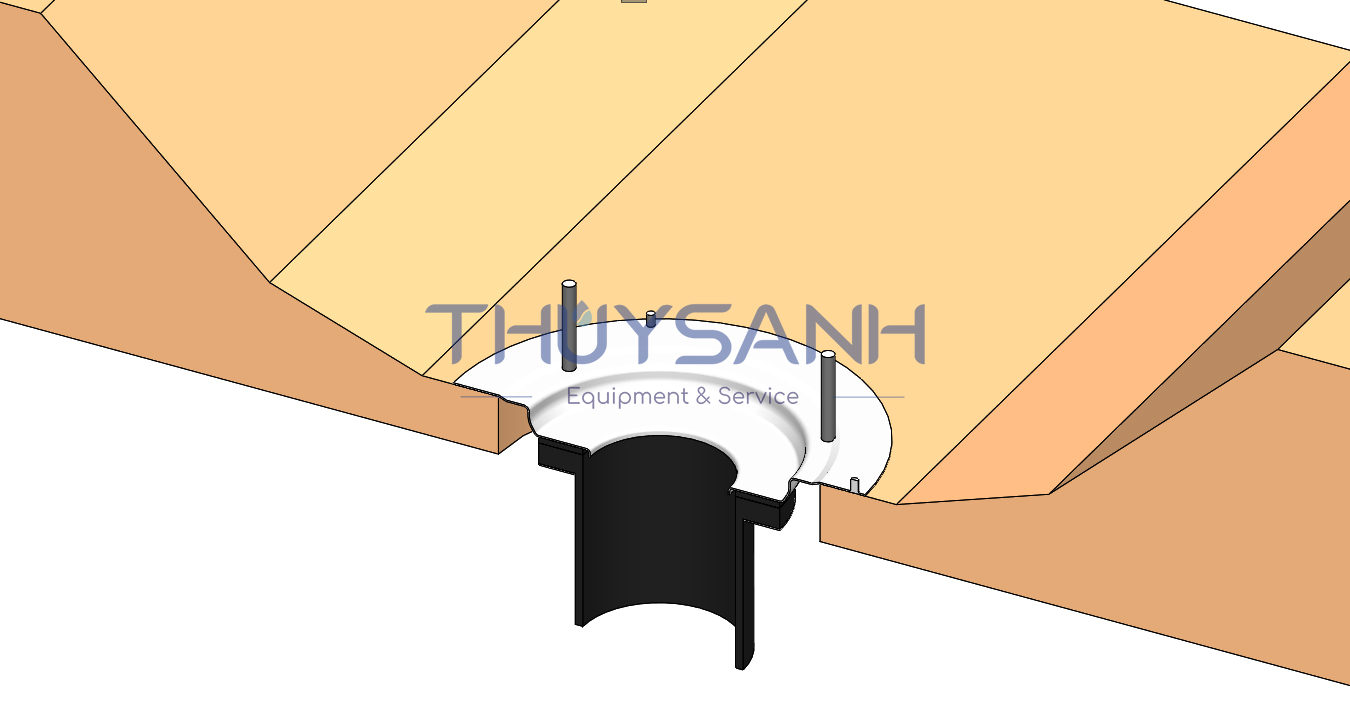 Cách lắp đặt phễu thu nước siphonic máng bê tông - 6