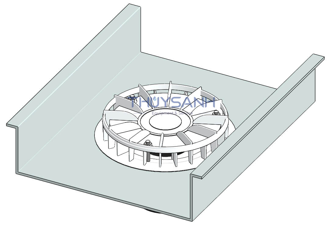 lắp đặt phễu siphonic với máng inox - 10