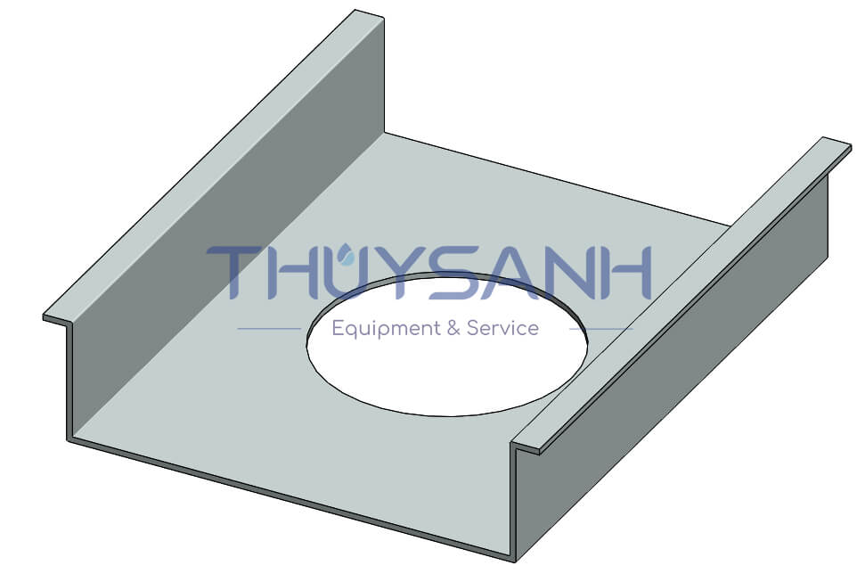 lắp đặt phễu siphonic với máng inox - 2