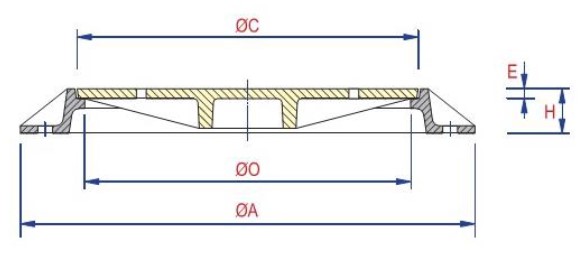 nắp hố ga thân tròn TS-GR2