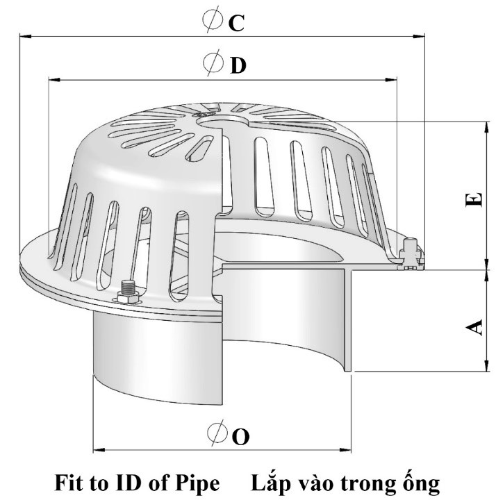 quả cầu chặn rác inox R41 - 1