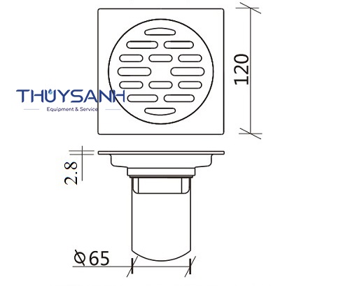 Kích thước ga thoát sàn