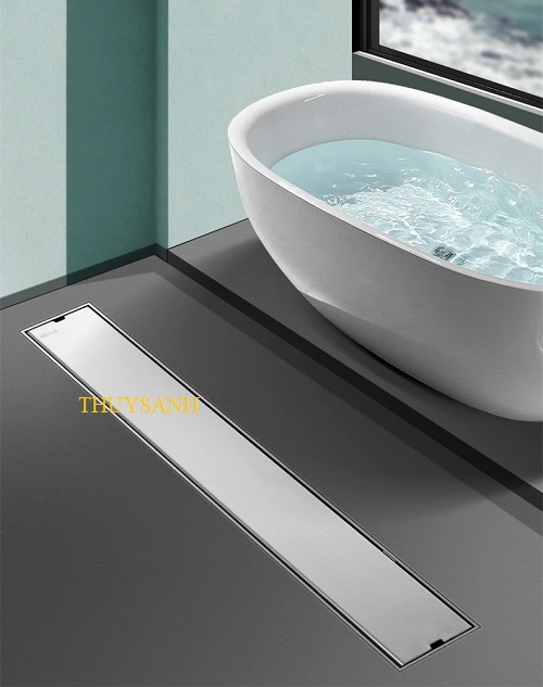 Ga thoát sàn dài inox 304 lắp ống D110