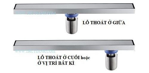 Ga thoát sàn loại dài dùng cốc ngăn mùi sâu