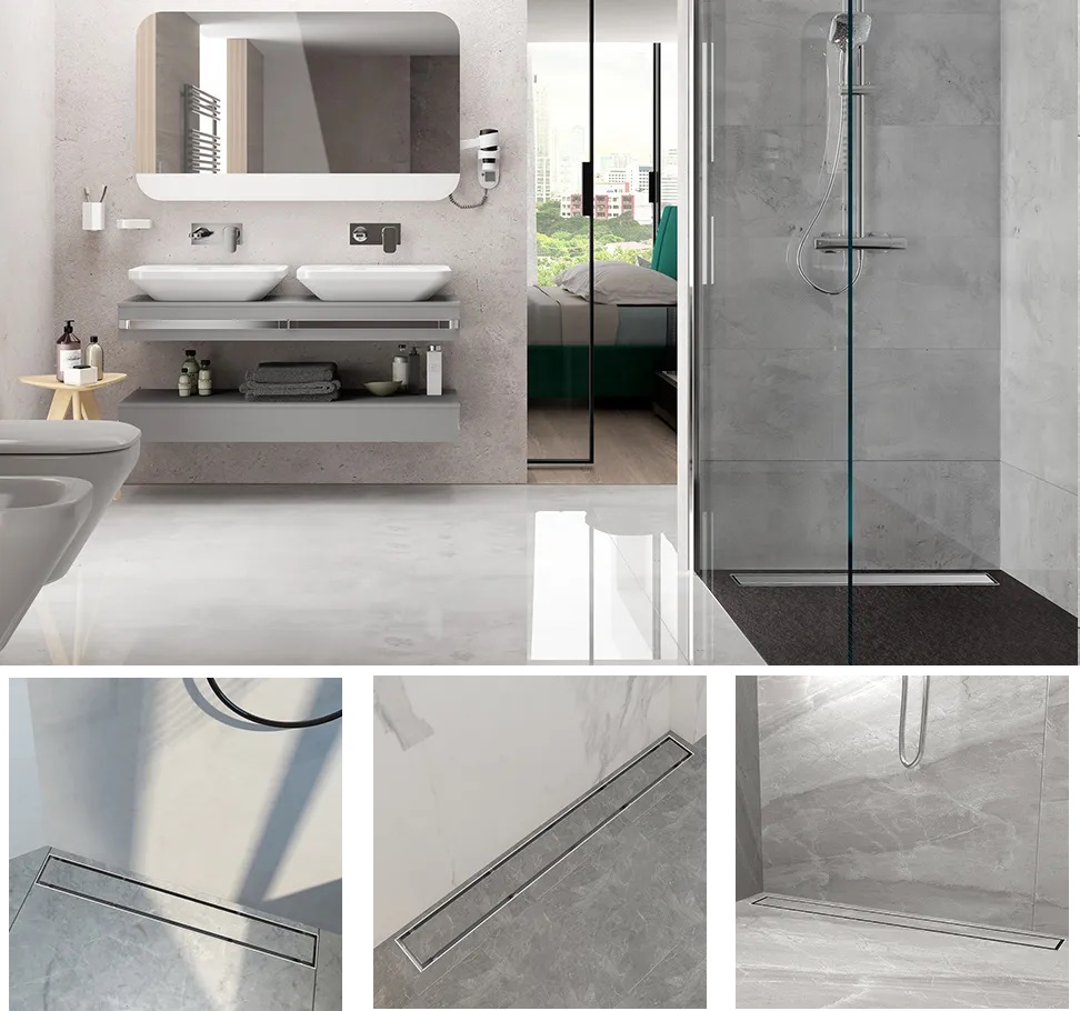 Vị trí lắp đặt thoát sàn loại dài inox 304