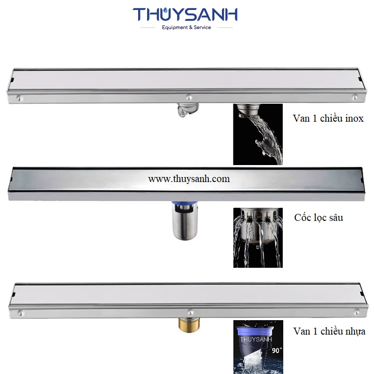 Phụ kiện ngăn mùi lắp cho ga thoát sàn dài