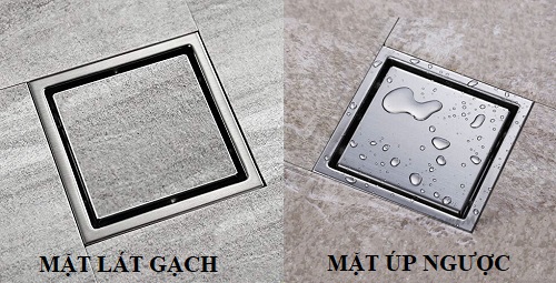 Mặt úp xước mờ dẹp và mặt khay lát gạch