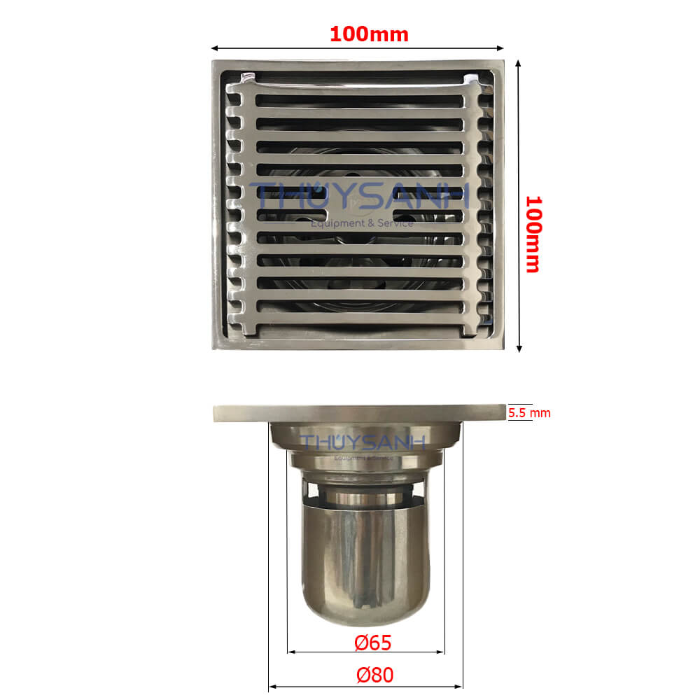 Nắp ngăn mùi thoát sàn F10-DN65/80 - 1