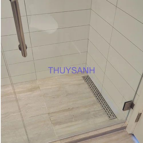 Thoát sàn dài lắp đặt thực tế