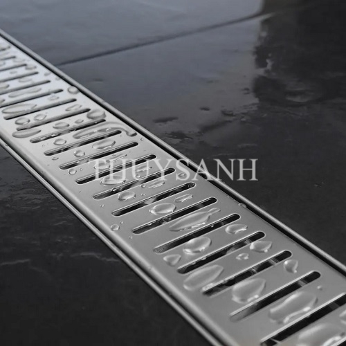phễu thoát sàn dài có bề mặt đẹp
