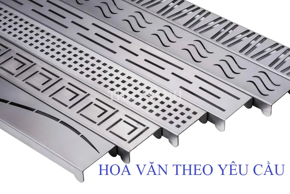 Thoát sàn dài có hoa văn mặt tùy chọn