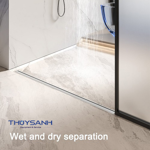 Lắp đặt thực tế phễu thoát sàn dài
