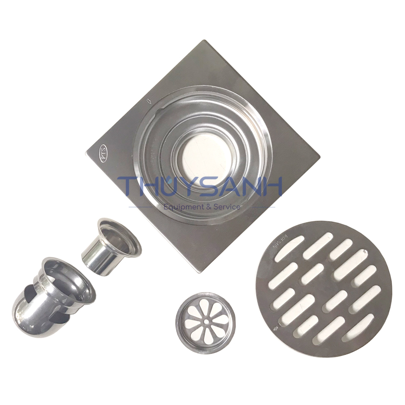 Phễu thoát sàn inox cao cấp FD02ST-DN50/65L -4