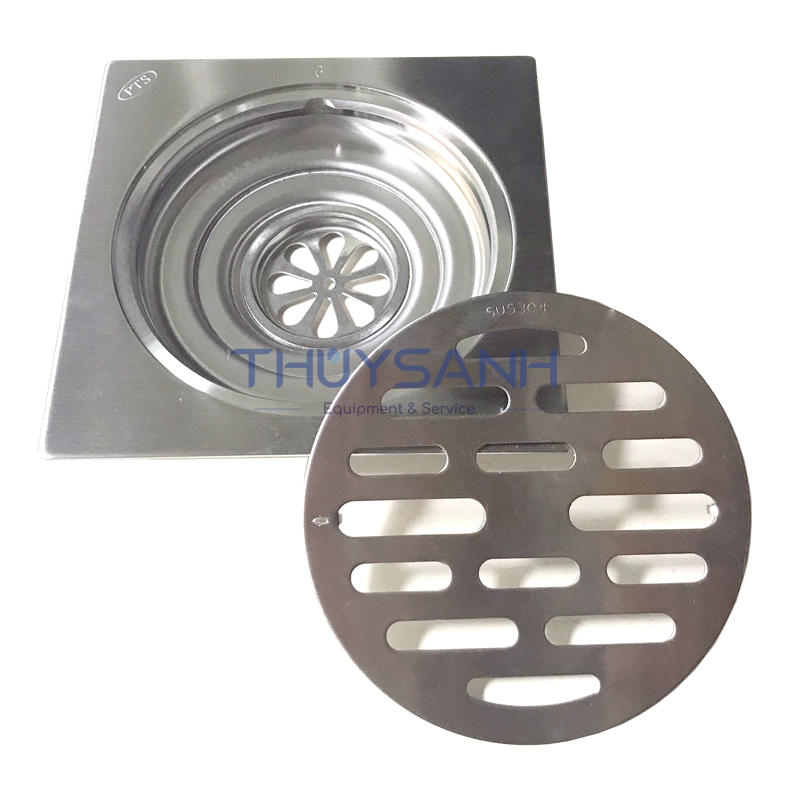 Phễu thoát sàn inox cao cấp FD02ST-DN50/65L -5
