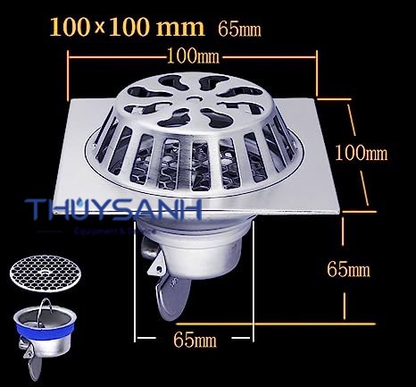 Thoát sàn quả cầu B16-DN65/80 lắp vào ống D76