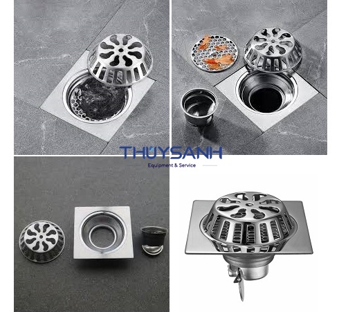 Thoát sàn dạng cầu phù hợp lắp ở ban công