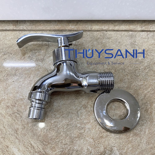 Van xả nước có 1 miếng đệm kim loại  bằng inox