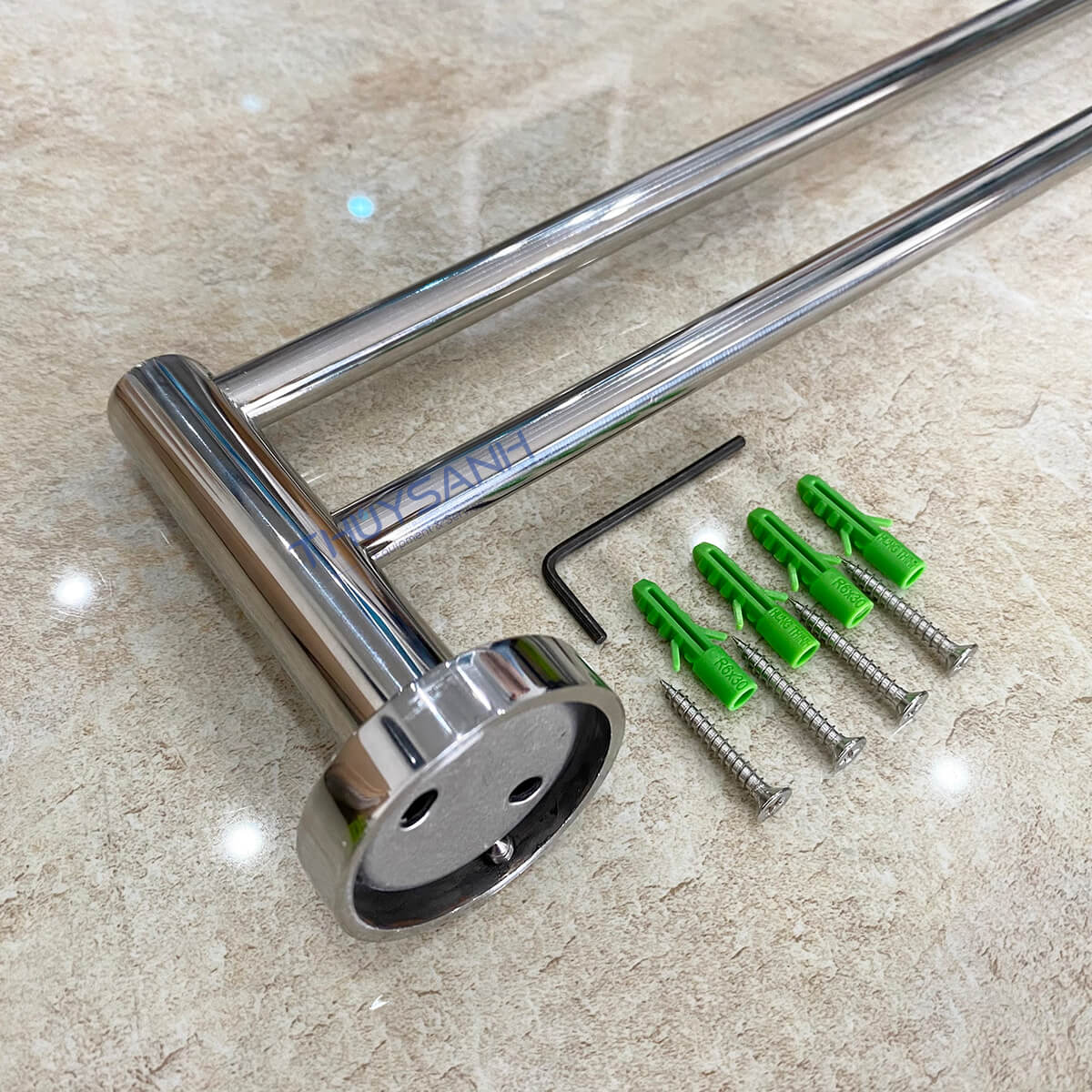 giá treo khăn nhà tắm đôi DT01V -11