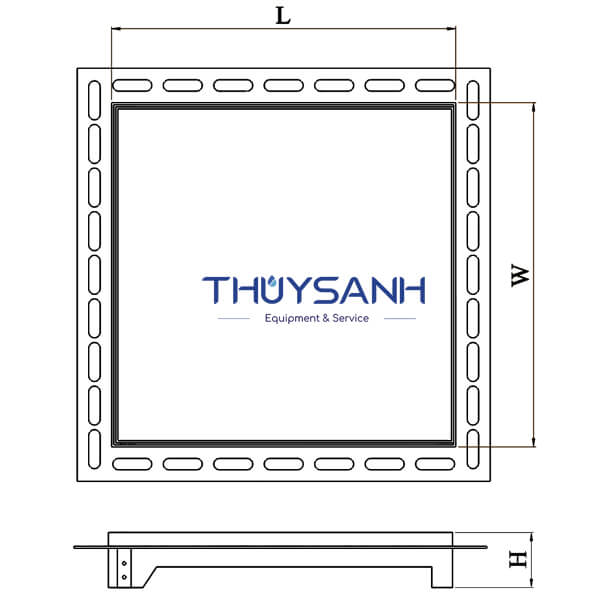 cửa thăm hộp kỹ thuật model ad-01 -1