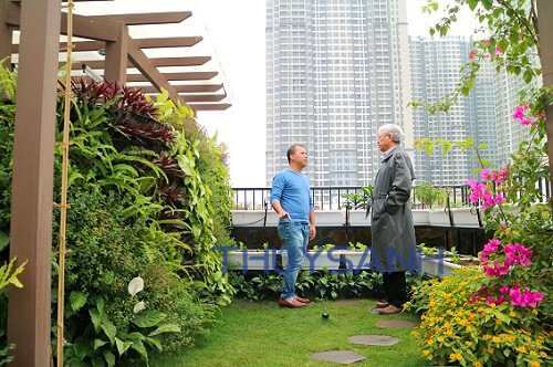 Phễu thu nước bồn hoa, lắp vào bồn trồng cây trên sân thượng