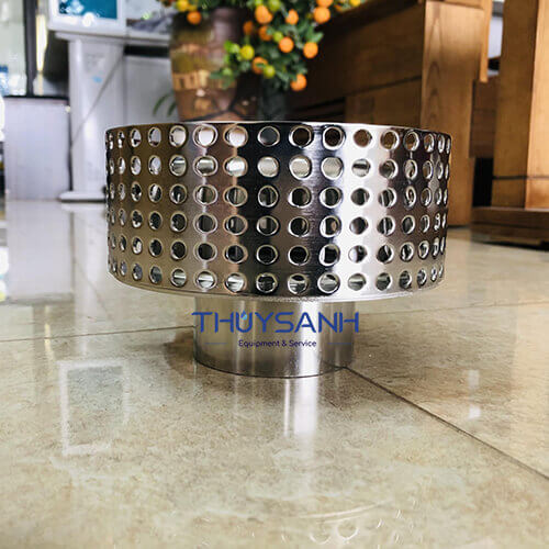 Ảnh mặt đứng phễu thu nước trồng cây