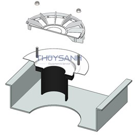 Hướng dẫn cách lắp đặt phễu thu nước Siphonic với máng Inox