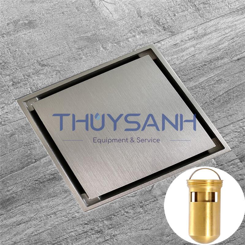 Phễu thoát sàn chống hôi, chống côn trùng, mặt 100x100, ống D60, D75, D90 - Mã F51BS-DN50/80